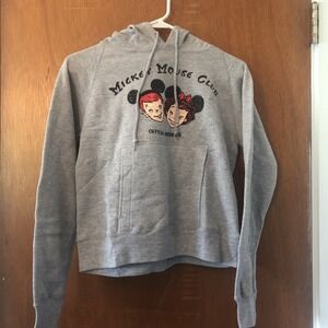 Vintage Mickey Mouse Club Official Member Disney Hoodie Sweatshirt XS NWT EL72